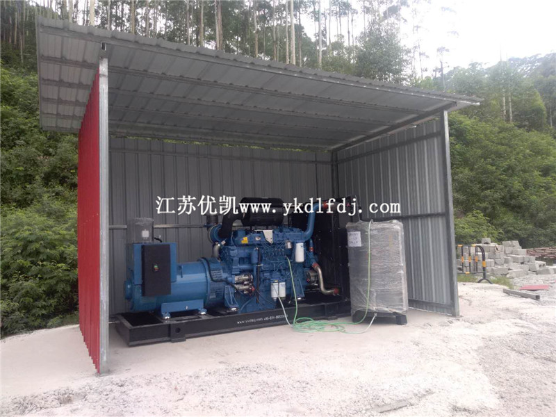 2020年7月2日，500KW玉柴發(fā)電機(jī)組交付廣西來(lái)賓某工地使用