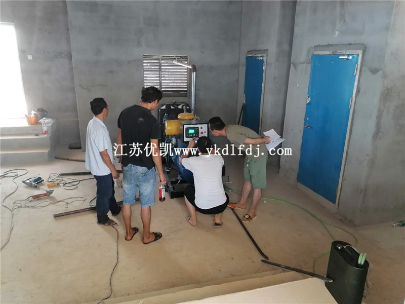 2020年7月25日，120KW濰柴雷納交付廣西某安置房備用電源使用