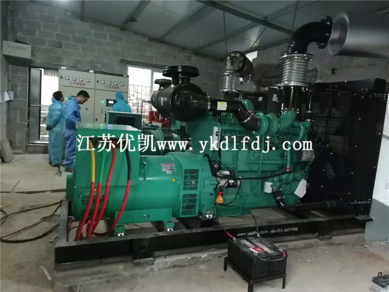 2020年11月14日，400KW重慶康明斯發(fā)電機(jī)組2臺(tái)并機(jī)交付養(yǎng)殖公司使用