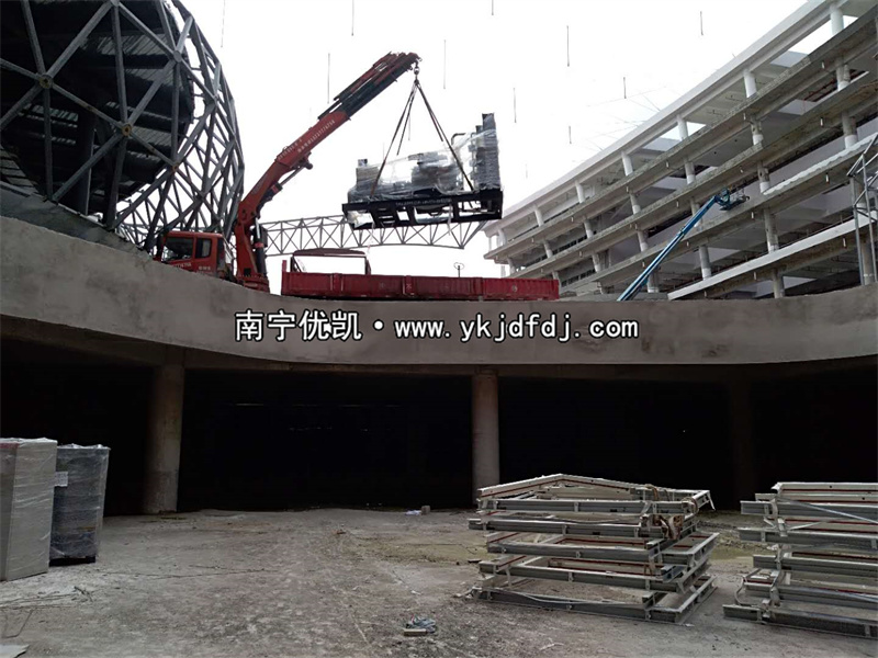 2022年6月15日，900KW上柴發(fā)電機(jī)組帶ATS柜通過驗收交付某產(chǎn)業(yè)園